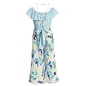 iGirlDress Girls Wide Leg Off Shoulder Elegant High Waist Rompers Palazzo Pants Trousers Jumpsuits USA 4-14