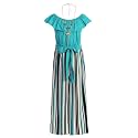 iGirlDress Girls Wide Leg Off Shoulder Elegant High Waist Rompers Palazzo Pants Trousers Jumpsuits USA 4-14
