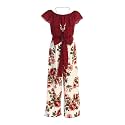 iGirlDress Girls Wide Leg Off Shoulder Elegant High Waist Rompers Palazzo Pants Trousers Jumpsuits USA 4-14