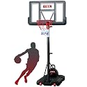 IGL Portable Basketball Hoop, 5.6-10FT Adjustable Basketball Goal System, 40/44 Inch Outdoor Basketball Hoop &amp; Goals for Kids, Youth, and Adults in The Backyard, Driveway with PC Backboard