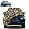 ignis 100% Waterproof Car Cover | Dustproof Sun Protection Cover | Soft Cotton Lining | Triple Stitched | Mirror Pocket | Antenna Pocket | All Weather Body Cover (Army)