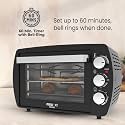 Ignis From The House of Link 19.1L, 1200W Oven Toaster & Grill, Motorised Rotisseries & Convection Heating, 5 Heating Modes, Black, 60 Min. Timer With Bell Ring | 2 Years Warranty
