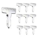 Ignition Key for Club Car Golf Cart - Ignition Key Fits for Club Car Precedent 2004-Up and Club Car DS 1982-Up and Electric Golf Carts, Replace 1012505 17063-G01 AM10079t (AM10079)