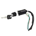 Ignition Switch with Keys 4 Wire for 50cc 70cc 90cc 110cc 125cc 150cc 200cc 250cc Taotao Buyang Coolster Kazuma Sunl Chinese ATV, Apollo Dirt & Quad Bike Go-Kart Motorcycle Switch