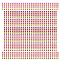iHandikart Artificial Handmade 6 Flower Marigold Super-Mini Garland with Bell in the Bottom|Flower Decoration| Color Yellow &amp; Pink Pack of 200 (33603-200)