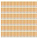 iHandikart Artificial Handmade 6 Flower Marigold Super-Mini Garland with Bell in the Bottom|Flower Decoration| Color Yellow &amp; Orange Pack of 150 (33606-150)