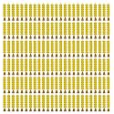 iHandikart Artificial Handmade 6 Flower Marigold Super-Mini Garland with Bell in the Bottom|Flower Decoration| Color Yellow Pack of 150 (33601-150)