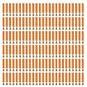 iHandikart Artificial Handmade 6 Flower Marigold Super-Mini Garland with Bell in the Bottom|Flower Decoration| Color Light Orange Pack of 150 (33608-150)