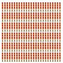 iHandikart Artificial Handmade 6 Flower Marigold Super-Mini Garland with Bell in The Bottom|Flower Decoration| Color Light &amp; Dark Orange Pack of 150 (33605-150)