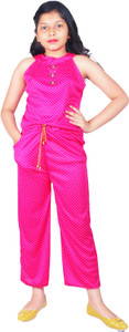 iidam solid girls jumpsuit