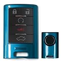 iJDMTOY Hard Plastic Key Fob Case for Cadillac ATS/CTS/DTS/XTS/Escalade