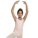 IKAANYA Girls Tank Scoop Neck Leotard or Bodysuit - Ideal for Ballet, Dance, Gymnastics, Yoga, Performance (Ages 3-15)