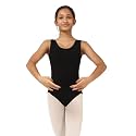IKAANYA Girls Tank Scoop Neck Leotard or Bodysuit - Ideal for Ballet, Dance, Gymnastics, Yoga, Performance (Ages 3-15)