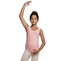 IKAANYA Girls Tank Scoop Neck Leotard or Bodysuit - Ideal for Ballet, Dance, Gymnastics, Yoga, Performance (Ages 3-15)