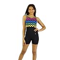 IKAANYA Girls Unitard or Biketard for Gymnastics, Dance, Acrobatics or Swimming (Ages 3-15)