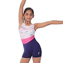 IKAANYA Girls Unitard or Biketard for Gymnastics, Dance, Acrobatics or Swimming (Ages 3-15)
