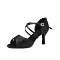IKAANYA Women Latin Dance Shoes Sandals for Salsa, Tango, Ballroom Performance or Practice