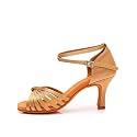 IKAANYA Women Latin Dance Shoes Sandals for Salsa, Tango, Ballroom Performance or Practice