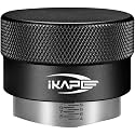IKAPE Coffee Products, 58MM Coffee Distributor, Gravity Adaptive Espresso Distributor Fits Over 58MM Espresso Portafilter, Compatible with 58.35MM Rancilio Bottomless Portafilter (Black)