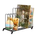 ikare Art Canvas Storage Rack, Art Storage Rack with Wheels