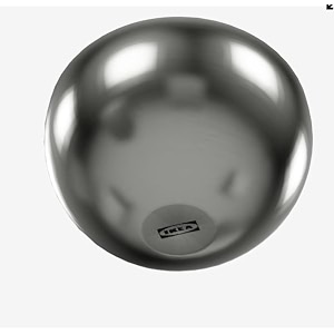 ikea stainless steel solid serving bowl silver 2 l