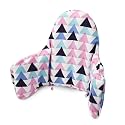 High Chair Cushion, High Chair Cover Pad for High Chair (Colorful Triangle)