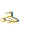 Ikea BAGIS Children's Coat-Hanger, Mixed Colours (Pack of 8 Pieces)