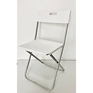 ikea metal gunde - folding chair white 875 grams
