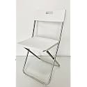 Ikea Metal Gunde - Folding Chair, White, 875 Grams