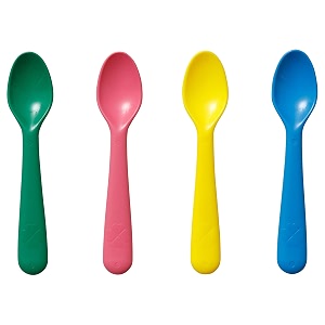 ikea kalas spoon mixed colours- Multi color