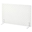 IKEA SKÅDIS Pegboard Desk Divider, Freestanding, White, 56x37 cm, with Accessory Storage