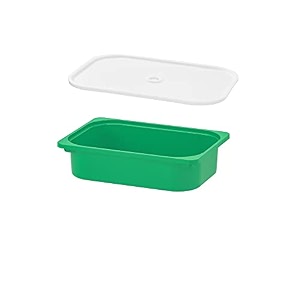 ikea tssp storage box with lid 42x30x10 green