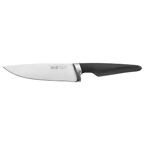ikea vrda cook39s knife black 17 cm 7 34