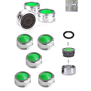 ikis tap aerator foam flow 24mm male with brass cups  kitchen water saving tap filter nozzle pack sizes 5