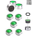 ikis Tap Aerator Foam Flow 24mm Male with Brass Cups | Kitchen Water Saving Tap Filter Nozzle Pack Sizes (5)
