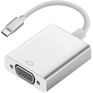 ikis usb-c to vga adapter -usb type c thunderbolt 3 to vga cable converter for surface book 2 chromebook xps 13