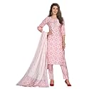 Ikkat Print Muslin Embroidery Kurta Set with