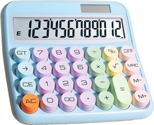 ikonexx 12 digit big disktop calculator office accessories for cute calculator for officeschool homebusiness basic  calculator