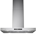 Upgraded 42 Inch Island Mount Range Hood, 1200 CFM Ducted Range Hood with 3-Speed Fan, Stainless Steel with Gesture Sensing &amp; Touch Control Making Life Smarter