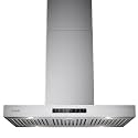 VIKIO HOME Upgraded 36 Inch Island Mount Range Hood, 1200 CFM Ducted Range Hood with 3 Speed Fan, Stainless Steel with Gesture Sensing &amp; Touch Control Making Life Smarter