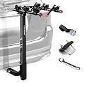 IKURAM R 3 Bike Hitch Mount Foldable Bicycle Carrier, Fits 2" Receiver