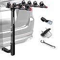 IKURAM R 4 Bike Hitch Mount Foldable Bicycle Carrier, Fits 2" Receiver