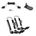 IKURAM R Aluminum Folding J-Style Kayak Roof Rack, Universal 3-in-1 Carrier
