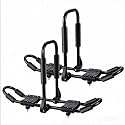 IKURAM R Iron Kayak Roof Rack Folding J-Style Universal 4-in-1-Black
