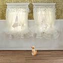 iLAND Dollhouse Curtain 2PCS 1 12 Scale