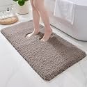 Bathroom Rugs 48" × 24" , Soft Absorbent Microfiber Bath Rugs,Camel Gray