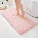 Bathroom Rugs 60" × 24" , Extra Soft Absorbent Microfiber Bath Rugs,Pink