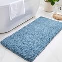 Bathroom Rugs 60" × 24" , Extra Soft Absorbent Microfiber Bath Rugs,Blue