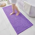 Bathroom Rugs Mats 55x24,Extra Soft Absorbent Chenille Bath Rugs, Purple