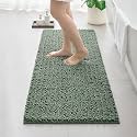 Bathroom Rugs 44x24, Soft Absorbent Chenille Bath Rugs, Sage Green